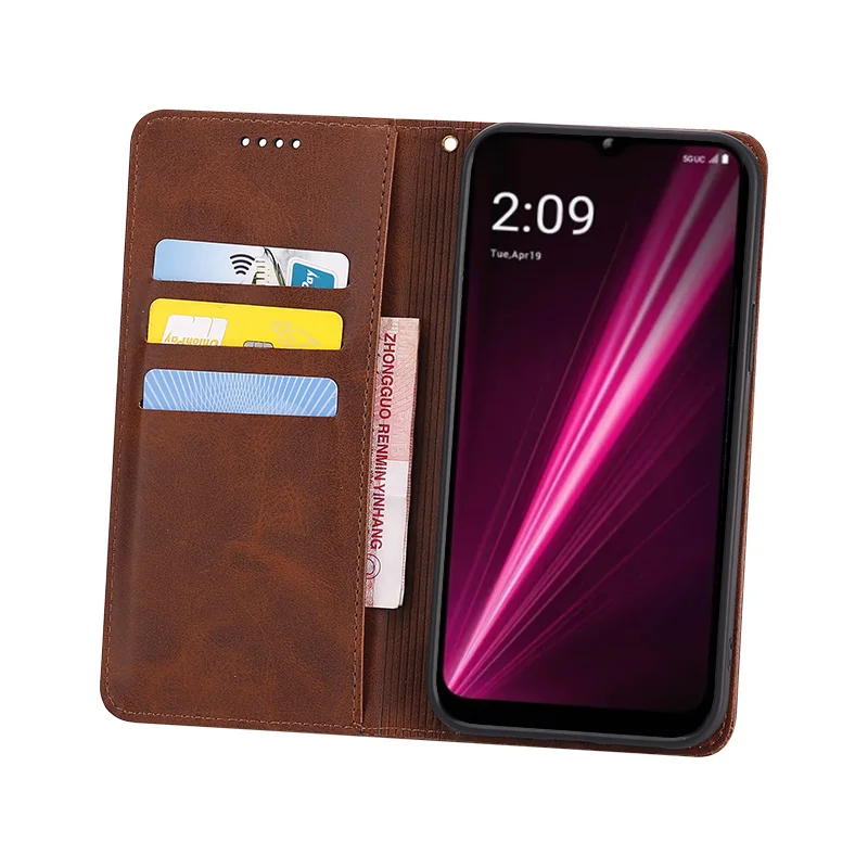 Leather Phone Case for ZTE Libero 5G III A202ZT - Luxury & Protection