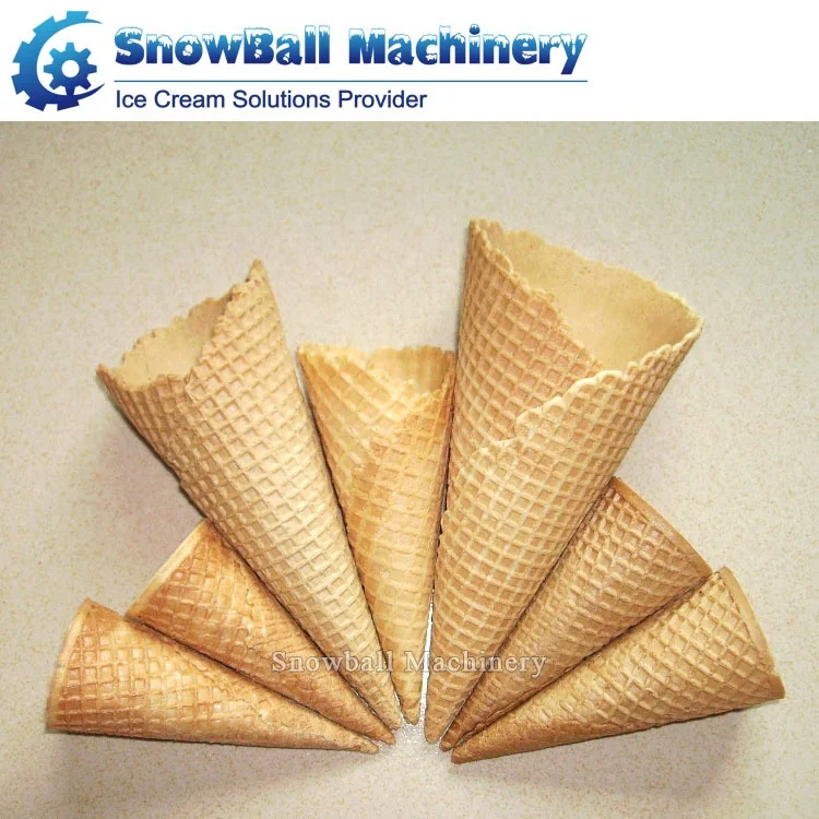 Rotary Rolling Sugar Cone Baking Ice Cream Poke Cornet Rolled Cones Making Machine