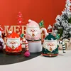 Green santa claus-colorful box