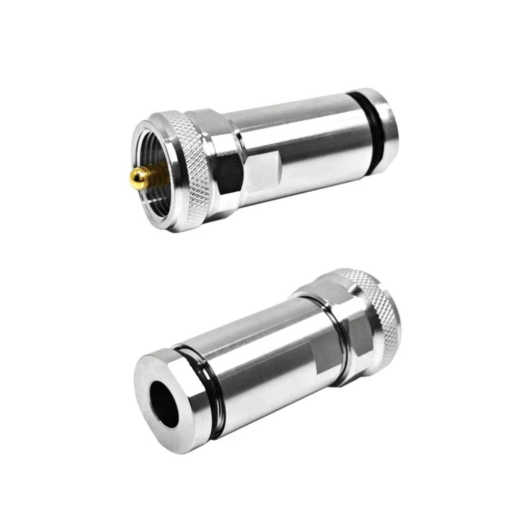 RF Connector UHF PL259 Straight Male Plug Clamp for 5DFB LMR300 Coaxial Cable