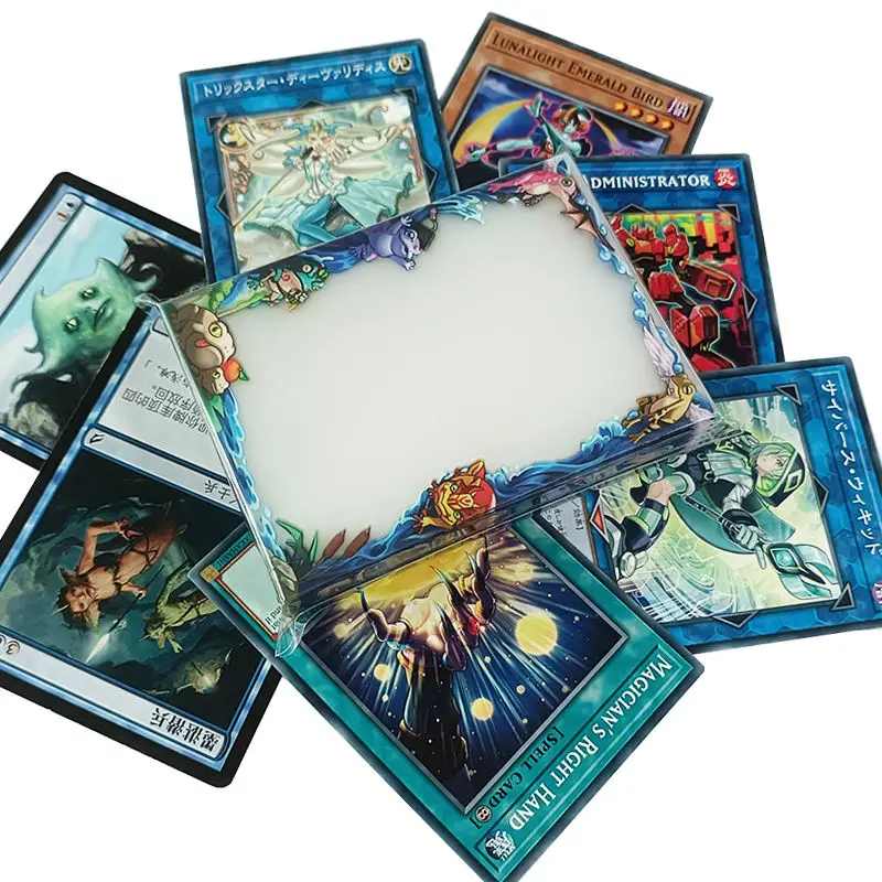 Custom Borders Clear Printed Tcg Card Sleeves Yugioh Art Card Sleeves TCG  Standard Game Card