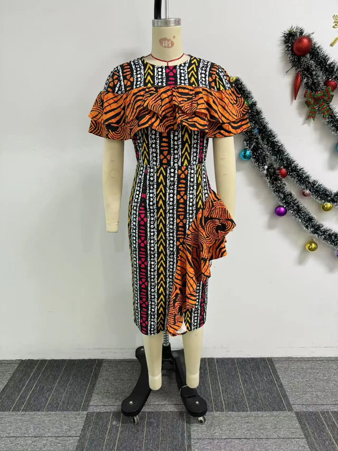 Latest Style 2025 African Print Dresses Plus Size African Dresses For Women Clothing Bodycon African Dress For Women