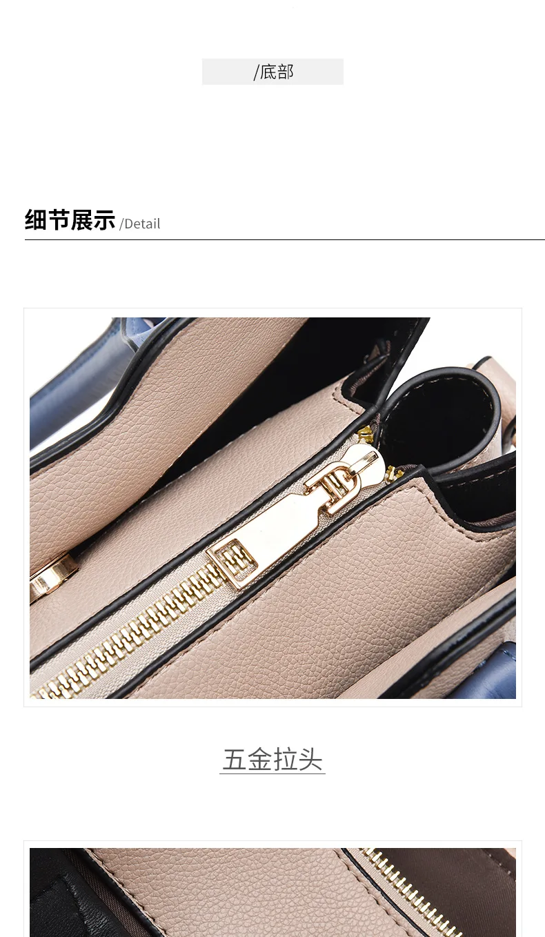 New Style Casual Women's Bags Soft Leather Ladies Handbags Multi Layer Large-capacity Single-shoulder Bag Hand Bags