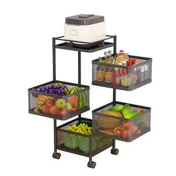 Latest Design Square Kitchen Multifunctional Storage Rotating Rack ...