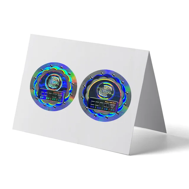 Top Level Anti-Counterfeiting Customized Security Holographic QR Code Sticker Tamper Proof Label Sample Available