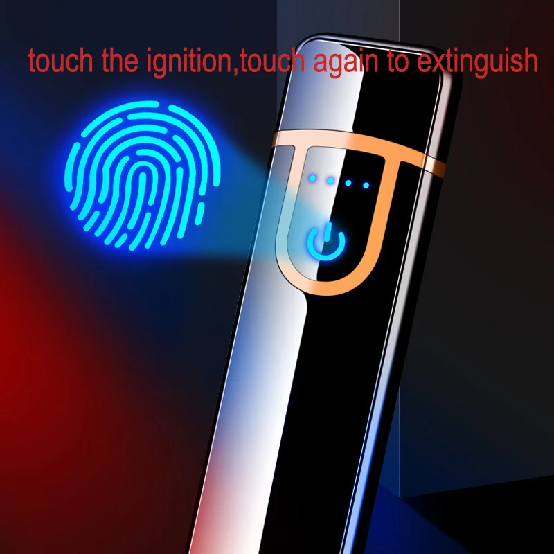 Portable Usb Touch Induction Charging Electronic Cigarette Lighters