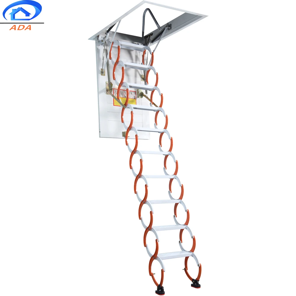 Multi Functional Household Invisible Telescopic Folding Roof Basement Ladder