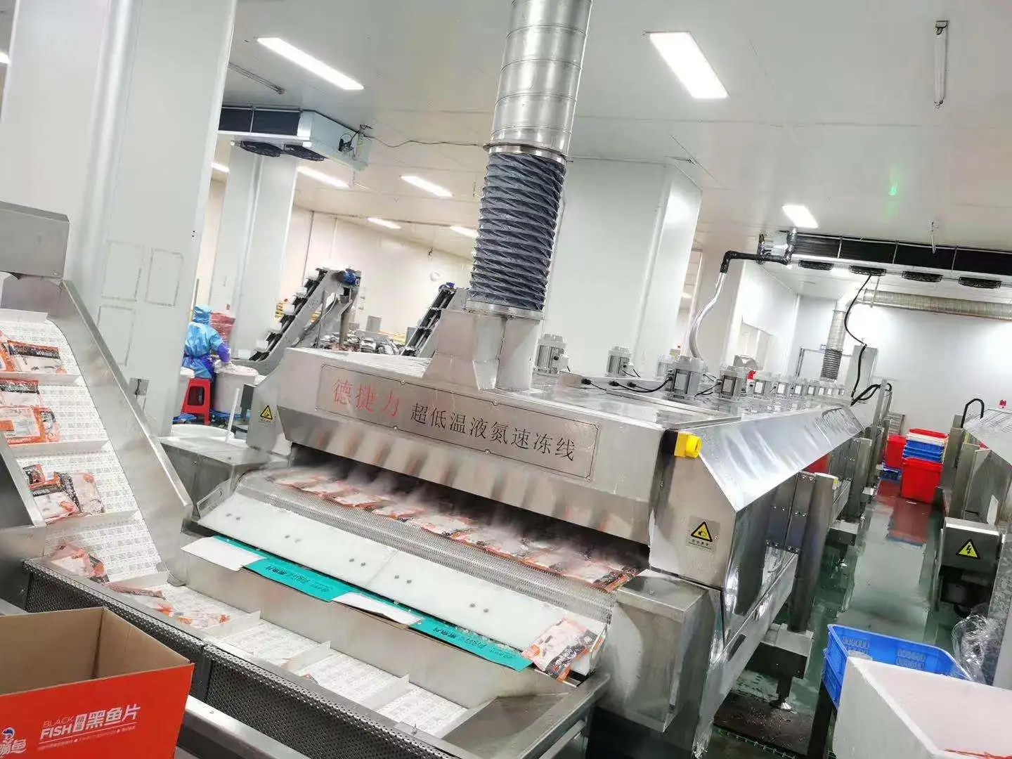 DJL Iqf Tunnel Freezer Tunnel Freezer Machine for Factory Processing Line Customer Favorite Instant Freezer
