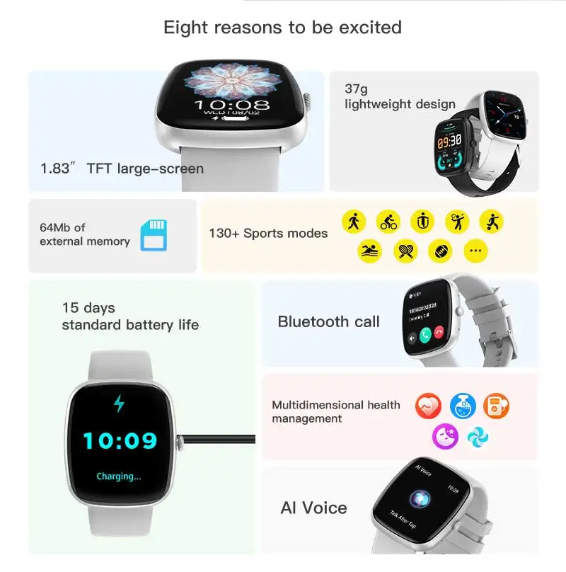 Smart Watch Z139 Max Custom Dial Heart Rate Sleep Monitor Print Brand Private Logo IP68 Customize Z139 Smartwatch