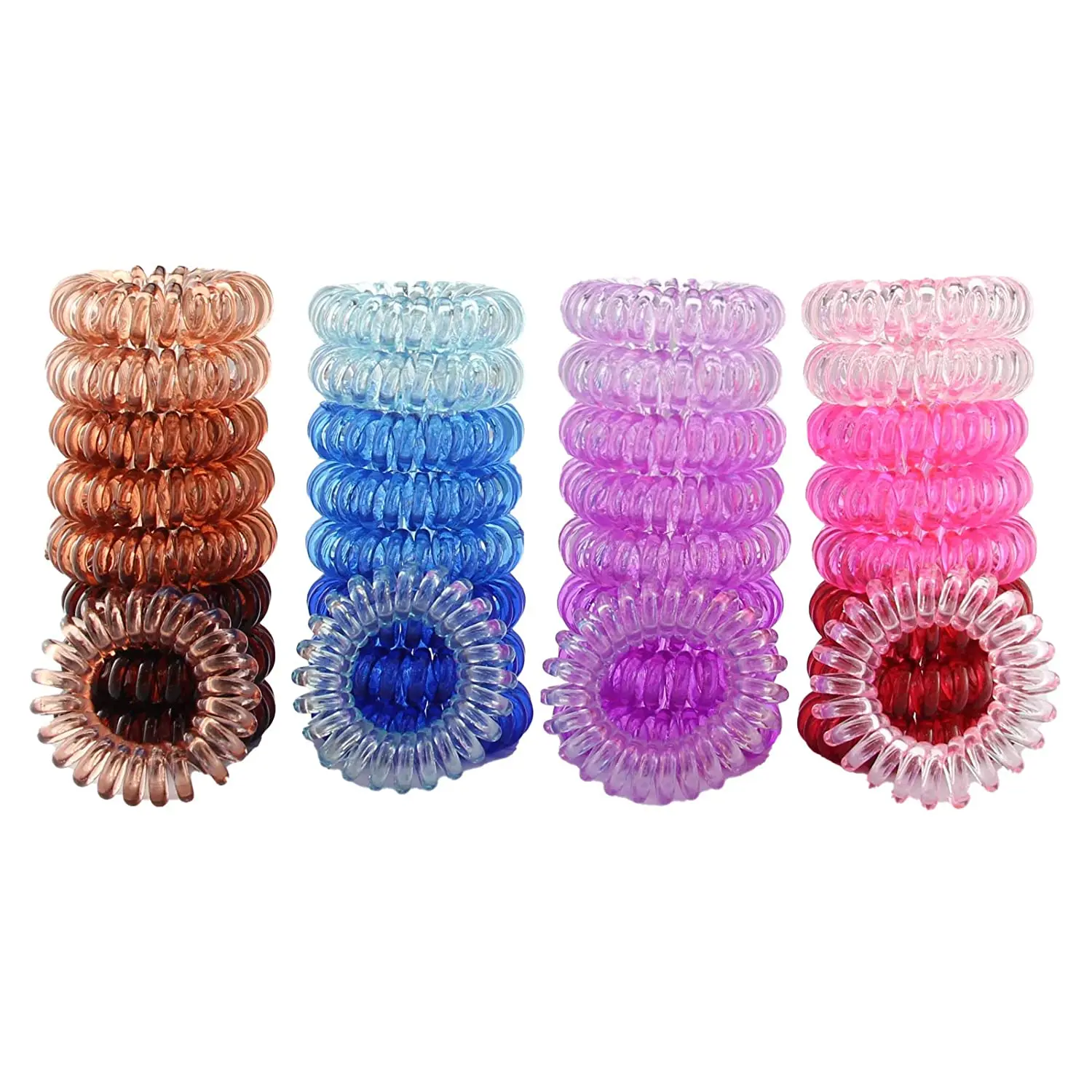 10000 Clear TPU Ponytail Holders With Elastic Rubber Bands DHL