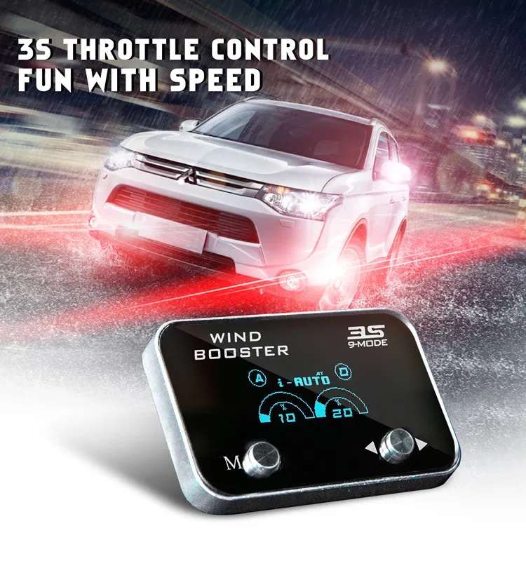Power Commander Car Electronic 9 Drives 2S Throttle Controller Accelerator Pedal for Electric Car