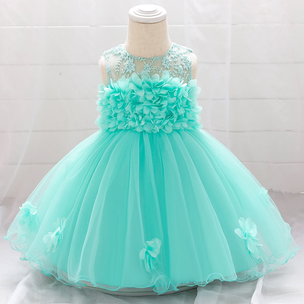 Ready to Ship in Stock Fast Dispatch New Flower Girl Dress Baby Frock  Children Clothes Baby Birthday Dress L1920XZ