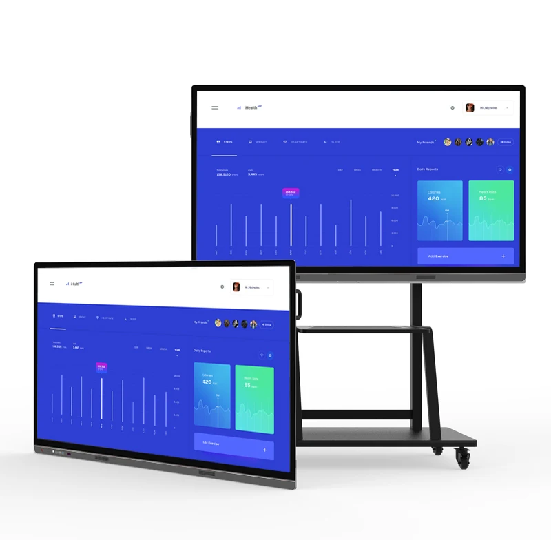 Interactive Whiteboard Infrared Multi Finger Touch Ultra Slim Aluminum Frame Trace Smart Boards for School/Office