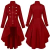 230830 Zipper Trench coat in red