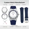 Blue Watch case dial hand with band without movement