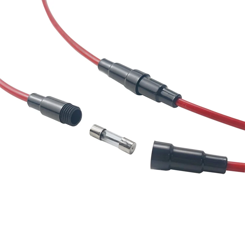 ワイヤーガラスヒューズガラス管ヒューズホルダー5A 10A 15A 20A