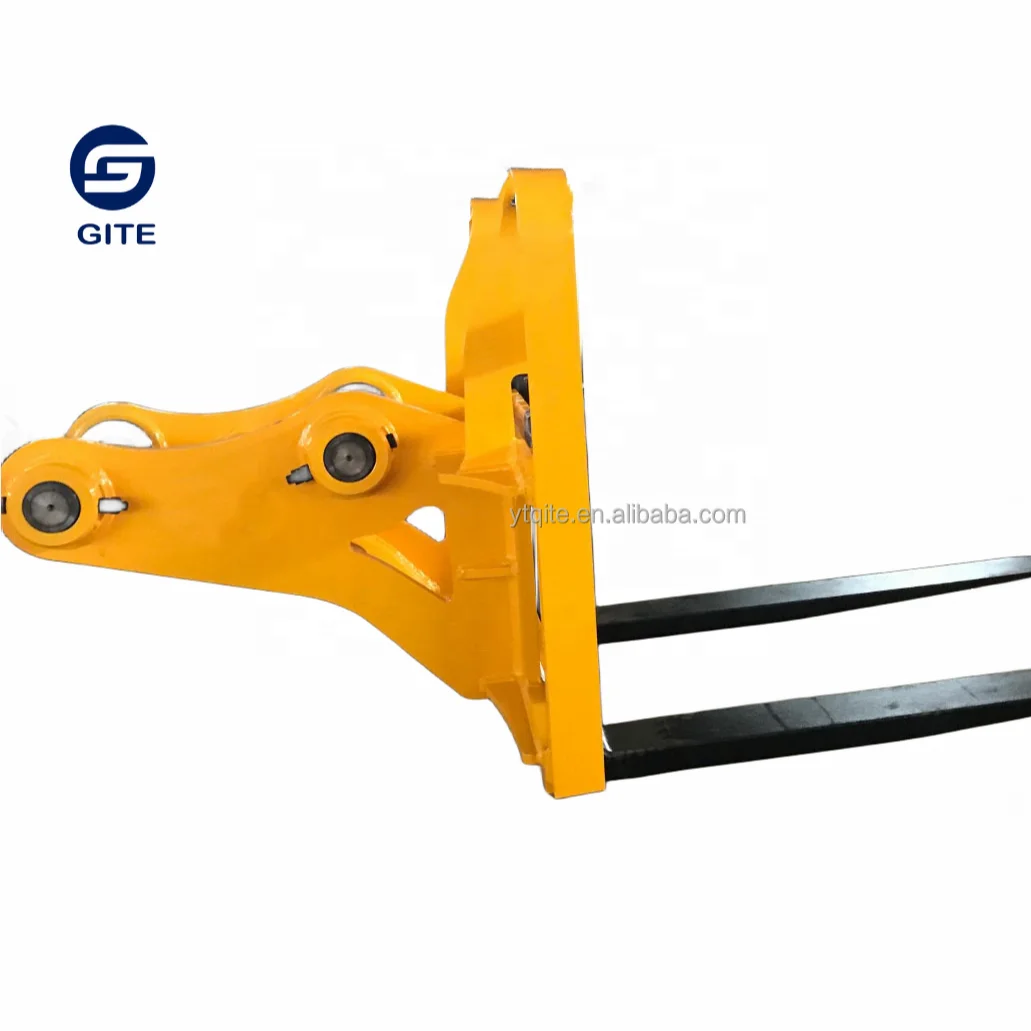 Excavator Attachment Pallet Fork Frame with Engine Gite Core Components