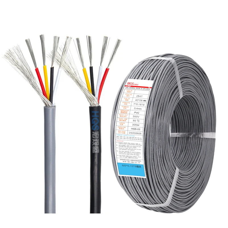 UL2547 Shield Wire Multi Core Robot Cable - 4c 18awg