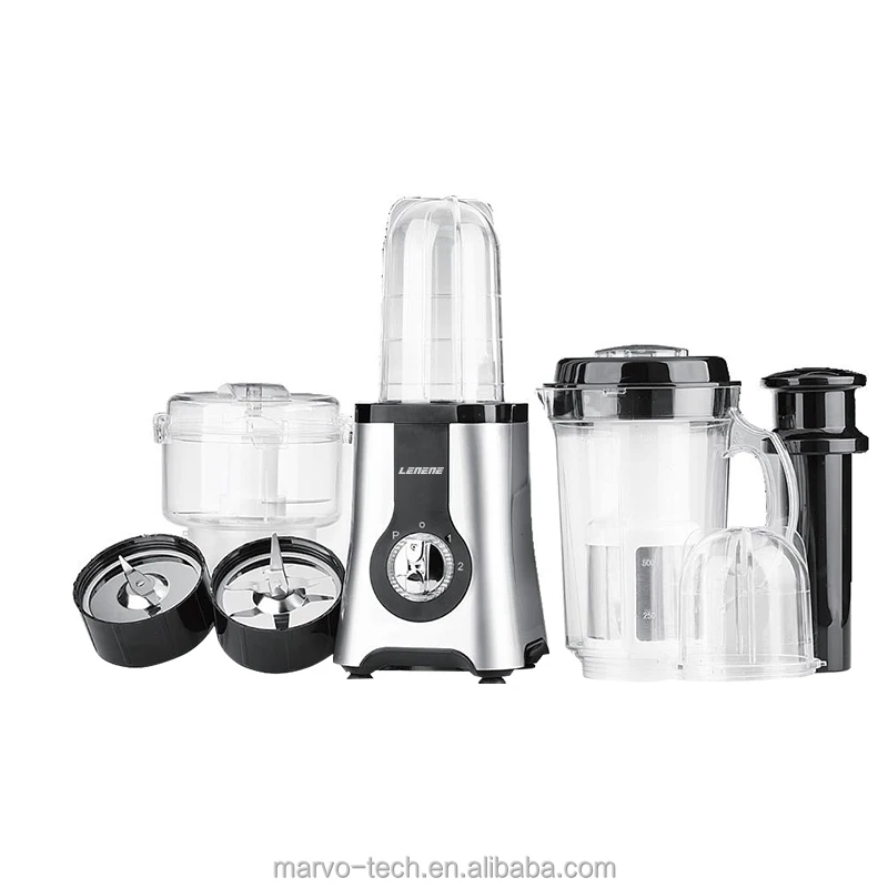 Многофункциональный блендер со светодиодной подсветкой вокруг переключателя с защитой от