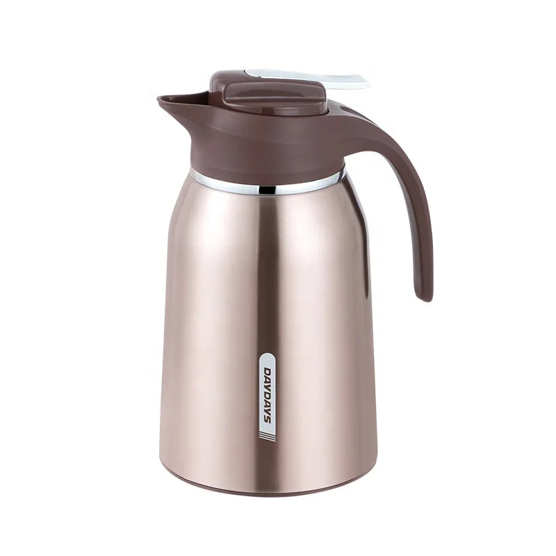 DAYDAYS 1.0L THERMOS COFFEE & TEA POT GLASS LINER VACUUM FLASK