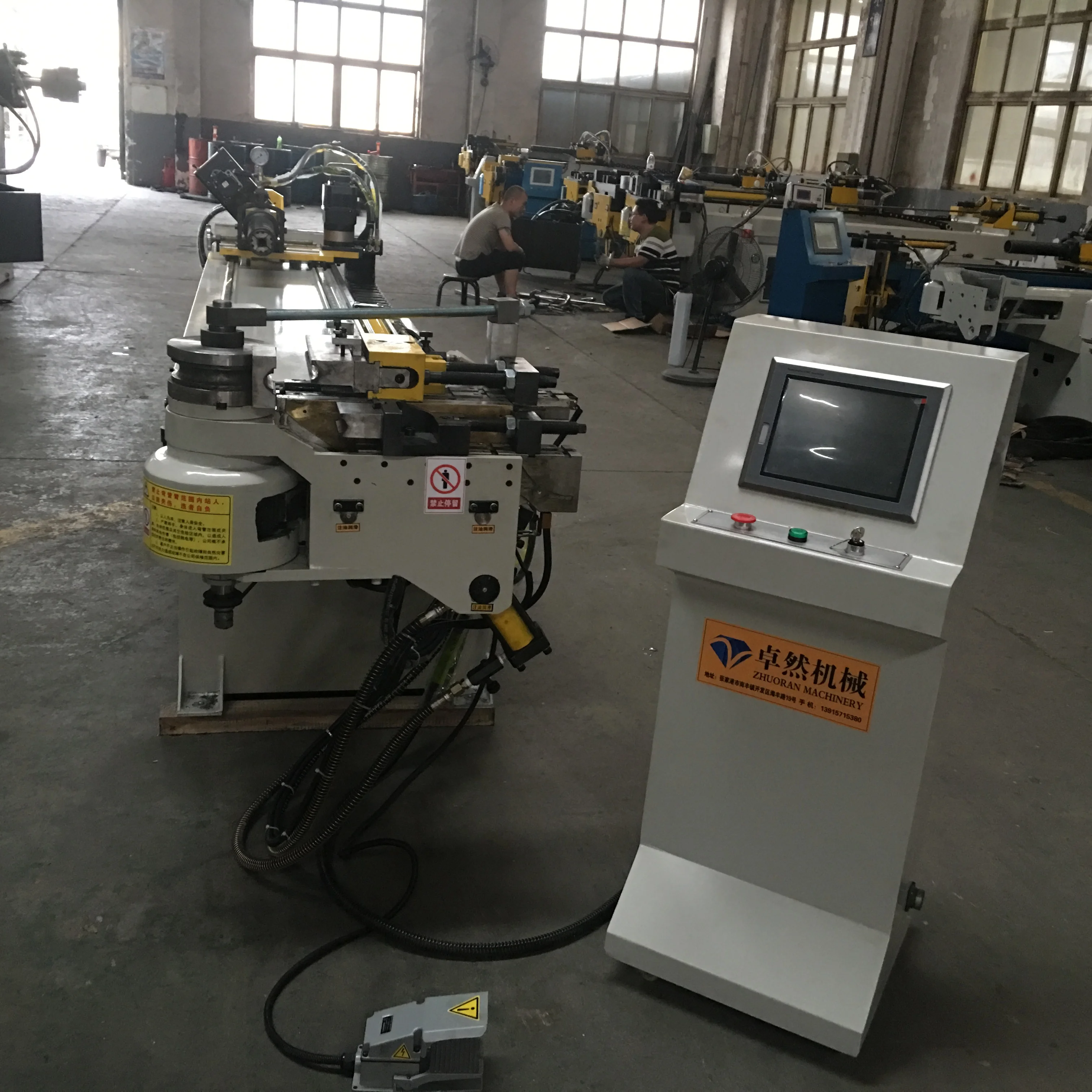 
 Гидравлический гибочный станок Zhuoran DW50CNC для стальных труб с ЧПУ  