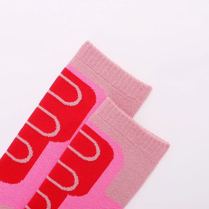 Manufacturer Custom Ski Sports Team Socks Cute Snowman Outdoor Skiing