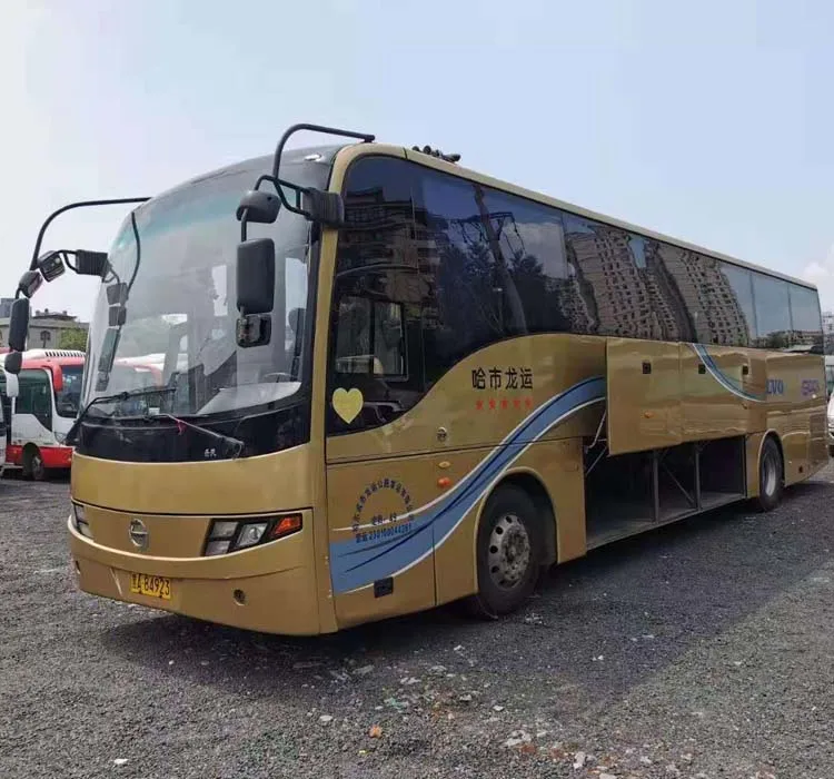Low price Asiastar 13 meters front diesel euro2 70 seater long drive new coach bus for sale