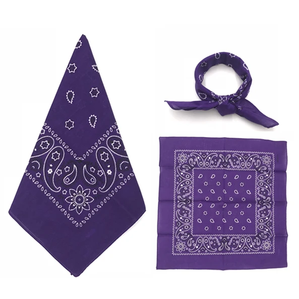 Охлаждающая фиолетовая Бандана с пользовательским изображением