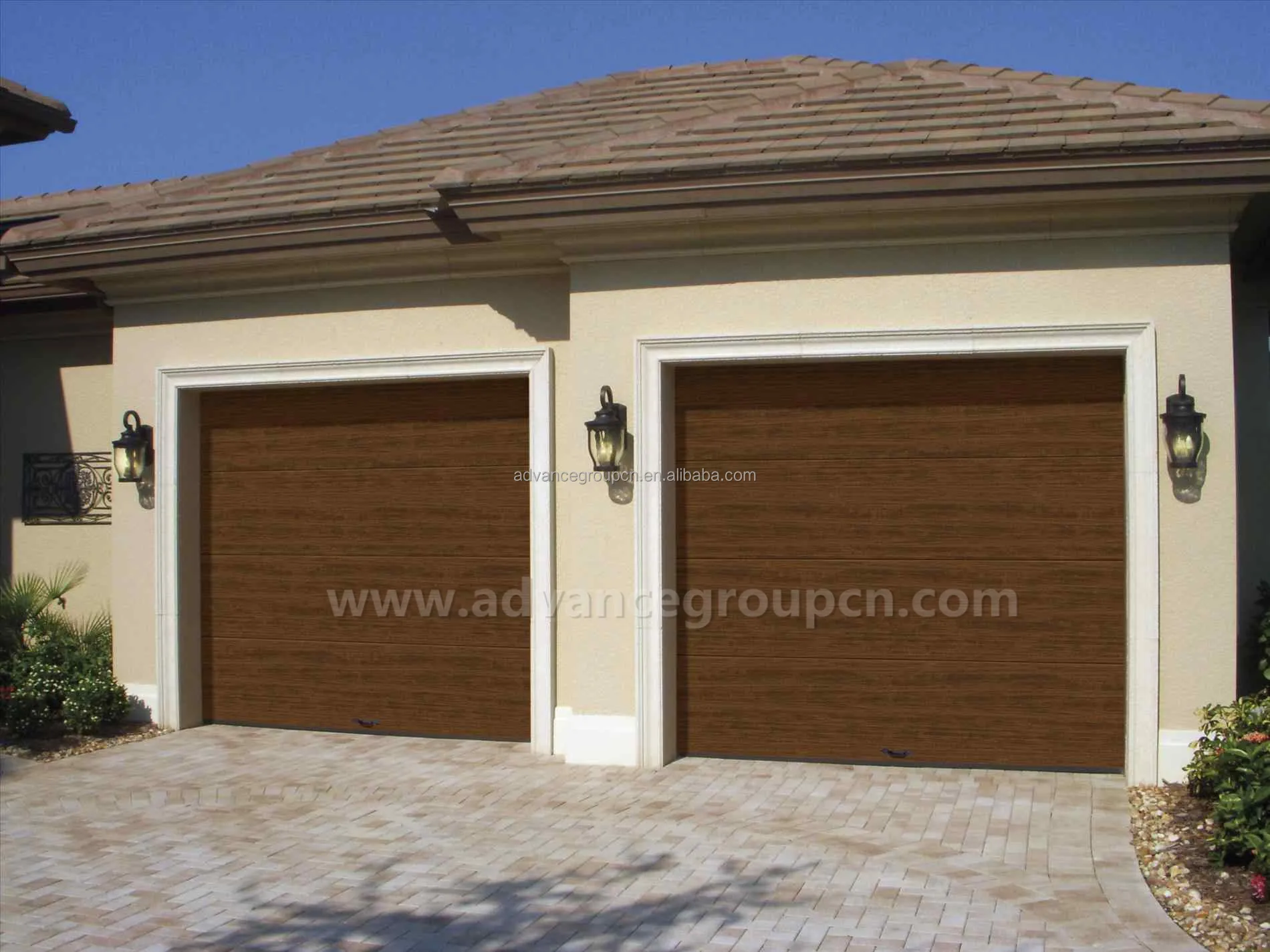 7x10 10 X 10 8x7 Garage Door Wooden Sectional Garage Door Electric ...