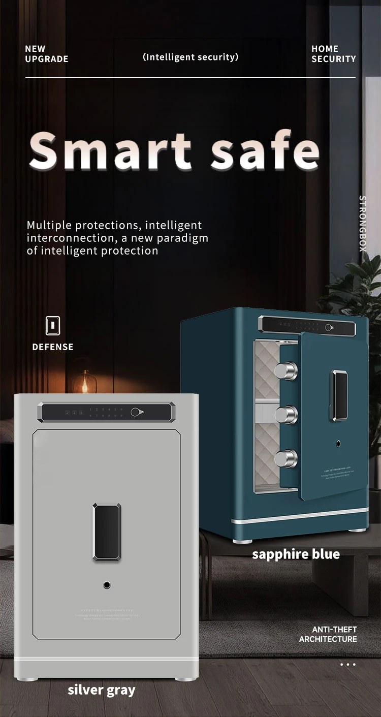 CEQSAFE TUYA APP WIFI Anti-Theft SteeL Office Home Safe Intelligent Fingerprint Password Safe Box supplier