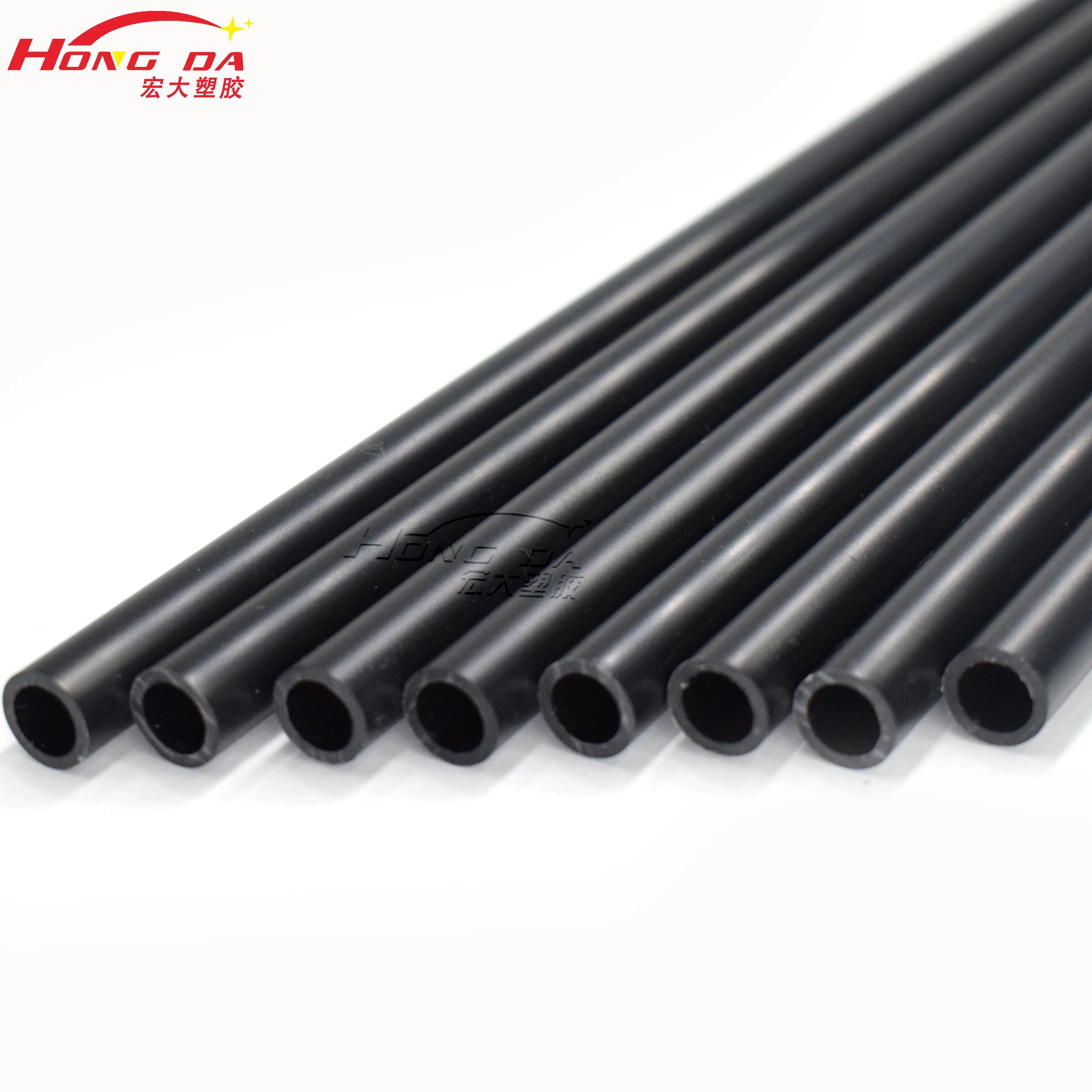 OEM Design Customizable Black ABS Round Profile Tubes PVC Plastic Pipe Extruded ABS Tube for Toy