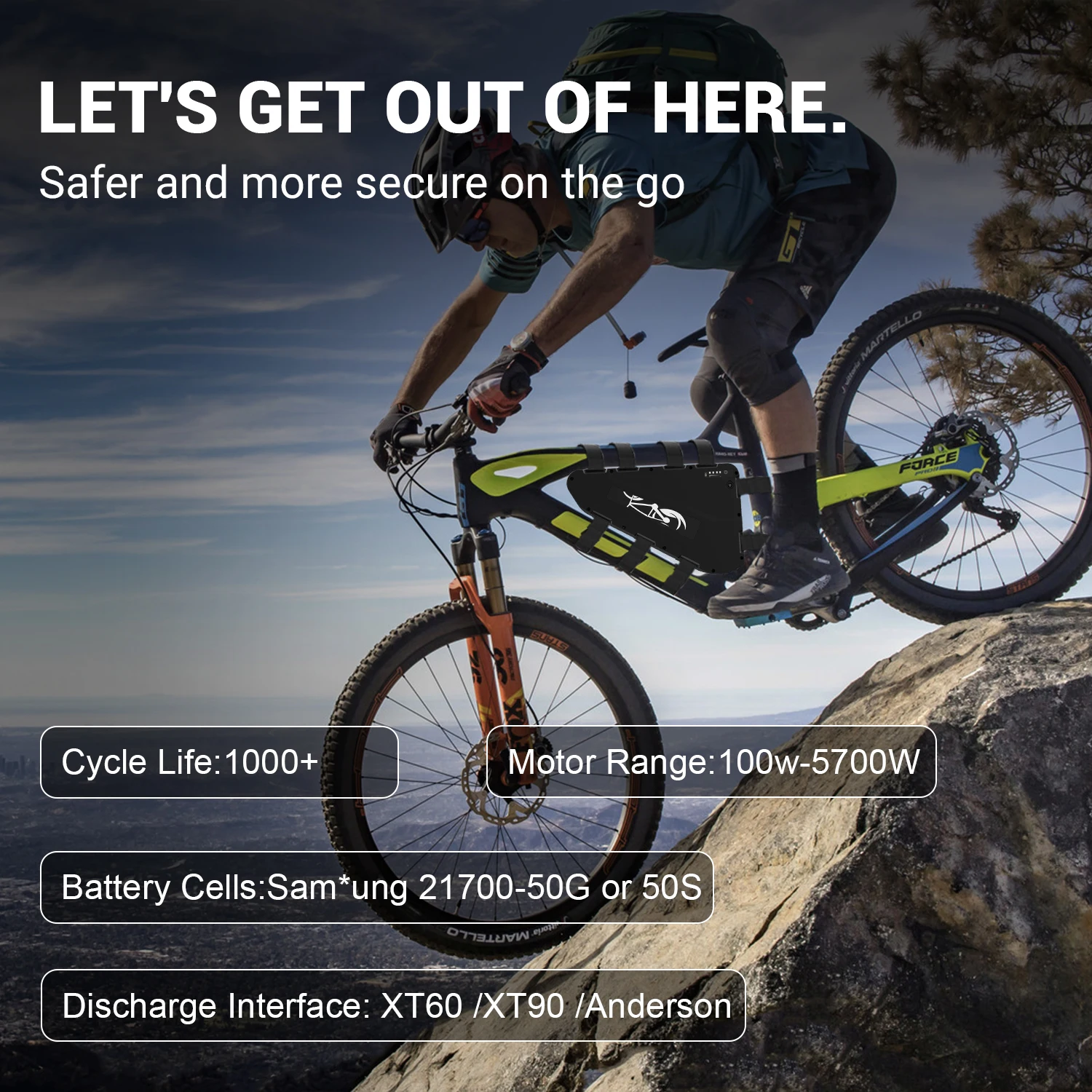 Bateria para bicicleta elétrica 72v 20ah de lítio para e-bike_voghion.com