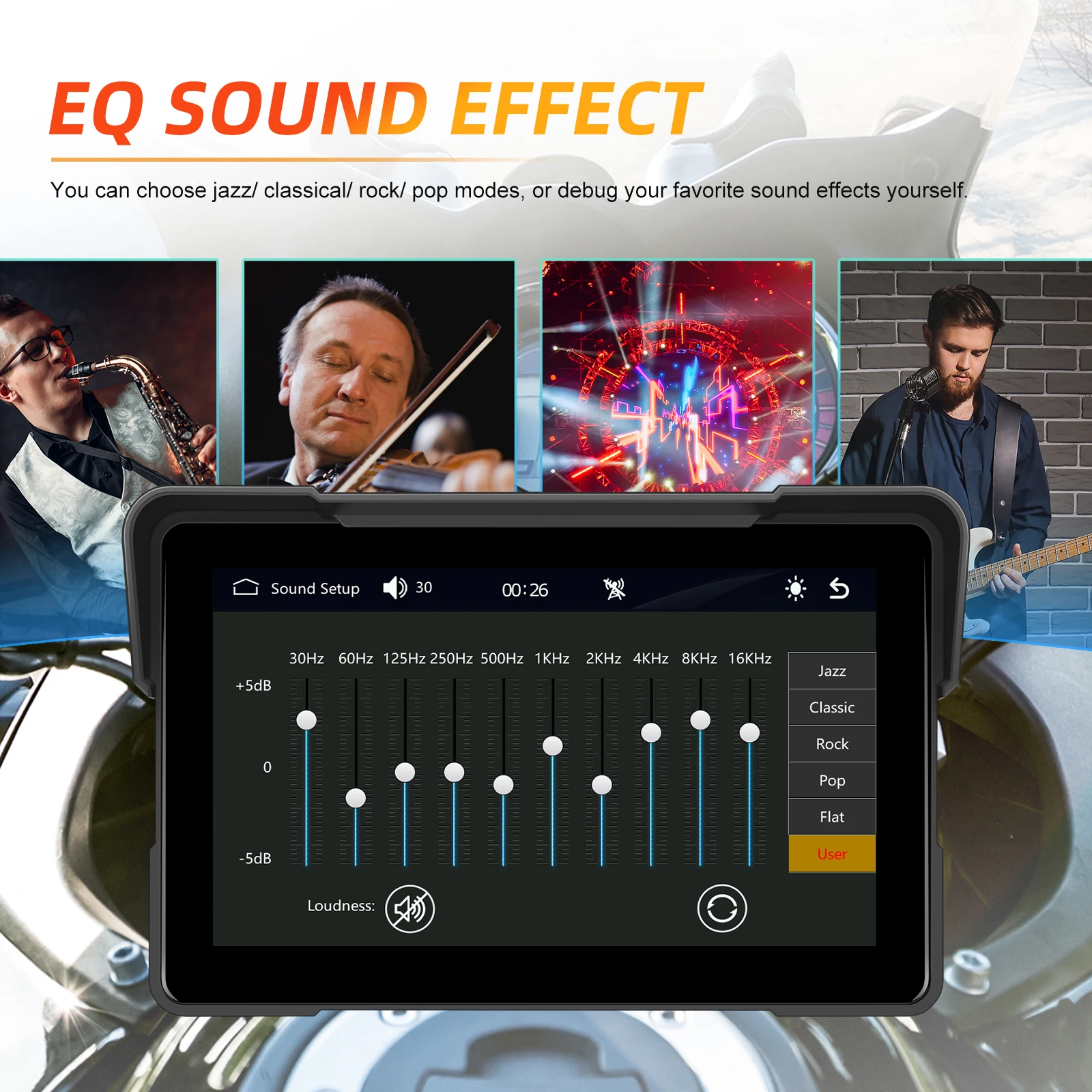 android auto monitor ip67 waterproof airplay android cast bt a3954-7