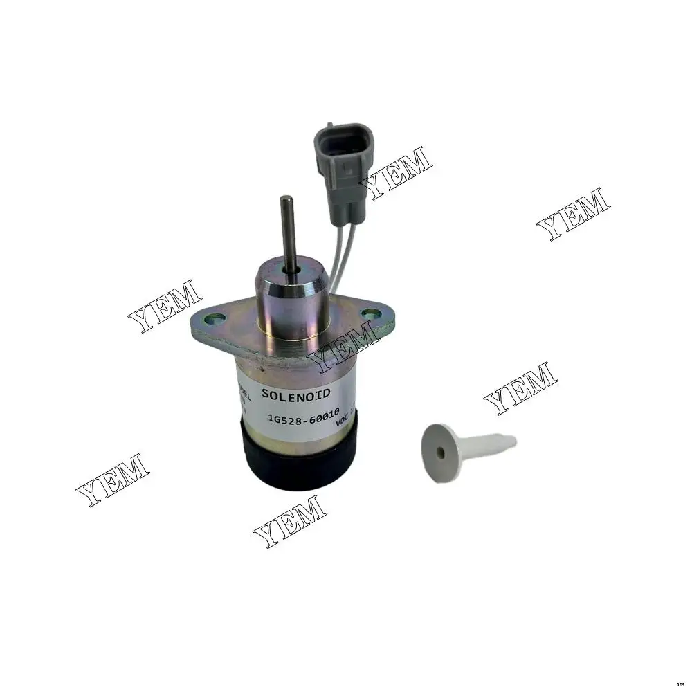 For Kubota Engine V3300 Solenoid Valve 1G528-60010 1E369-60011 12V Spare Part
