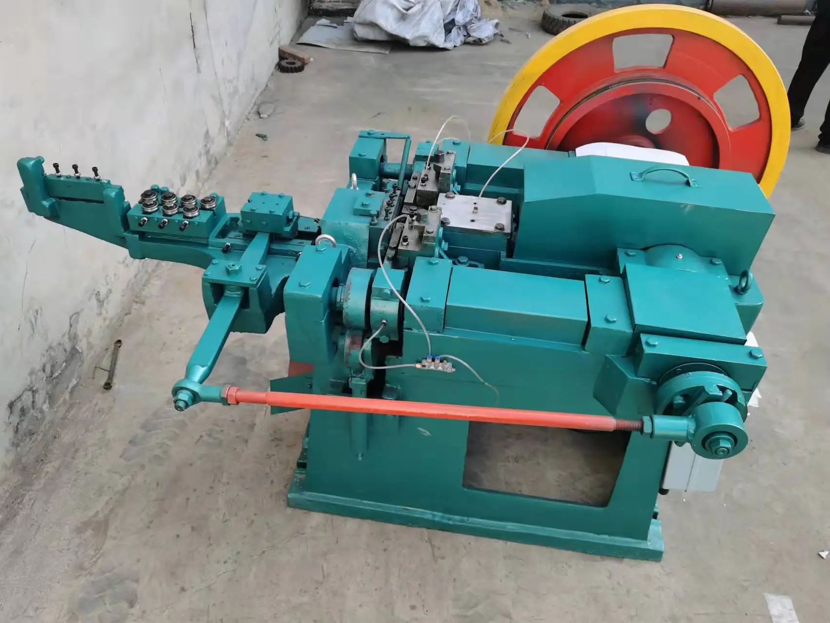 Automatic Artificial Finger Common Brad Speed Screws Steel Iron Enkotec Nail Making Machine Roofing