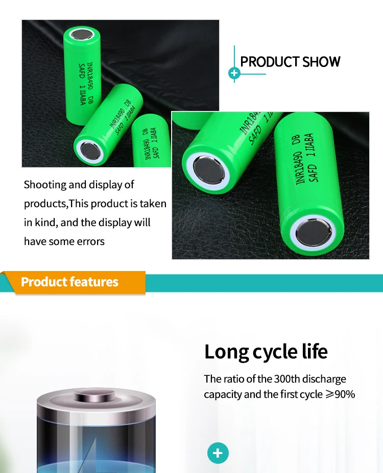 Icr18490 Lithium Ion Battery Cells 18490 Li-ion Batteries Cell 3.6v ...