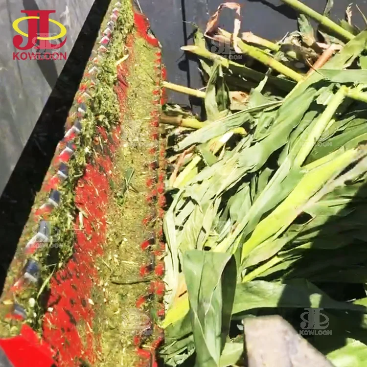 Large Capacity Green Waste Chopping Machines Elephant Grass Corn Silage Chopper Machine