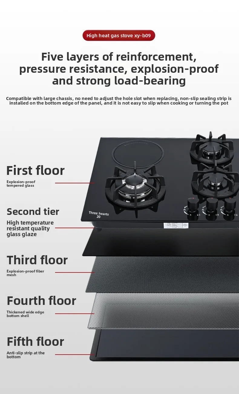 Built-in Four-burner Gas Stove - detail 4