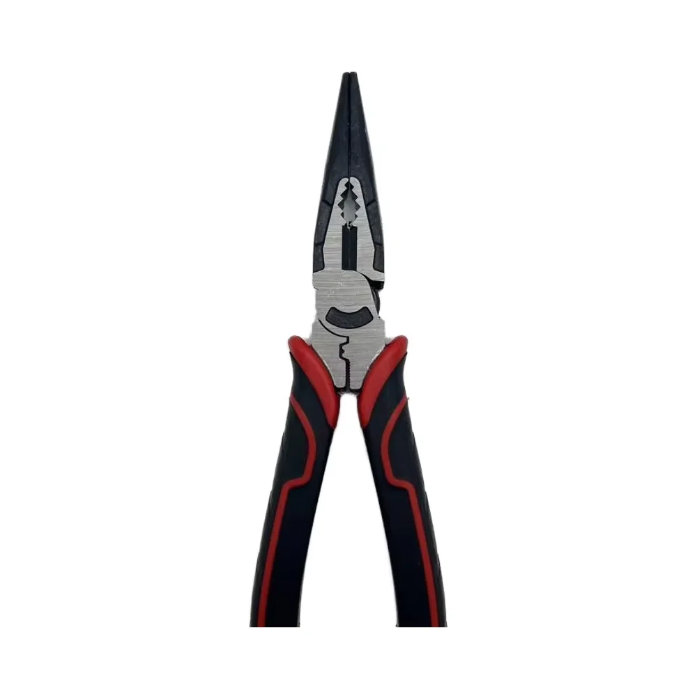 Industrial Grade   Set Multifunctional Carbon Steel Long Nose Clip Soft Grip Diagonal Edges Cutting OEM