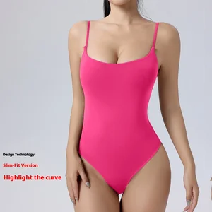 Women's Beautiful Back Aerial Yoga Bodysuit Tight Sling Fitness Sports Jumpsuit for Dance & Gym Exercise