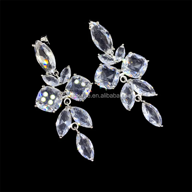 RE4399 Luxury Fashion Crystal Earring Big Rhinestones Earrings