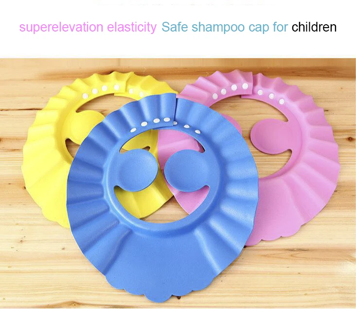 Hot Selling Adjustable Soft Baby Bathing Cap Baby Shampoo Shower