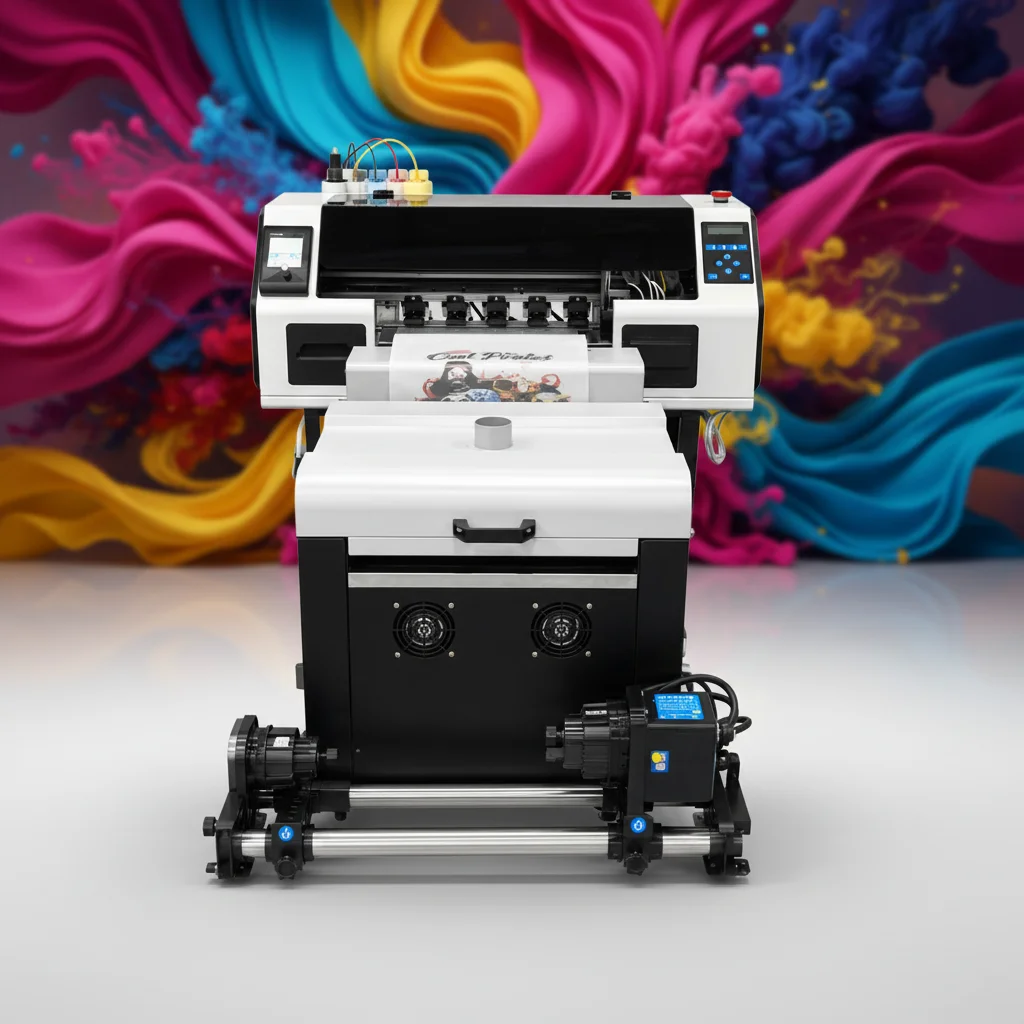 30cm DTF Printer with Powder Shaker XP600 I1600 PET Film T Shirt Heat Transfer Printing