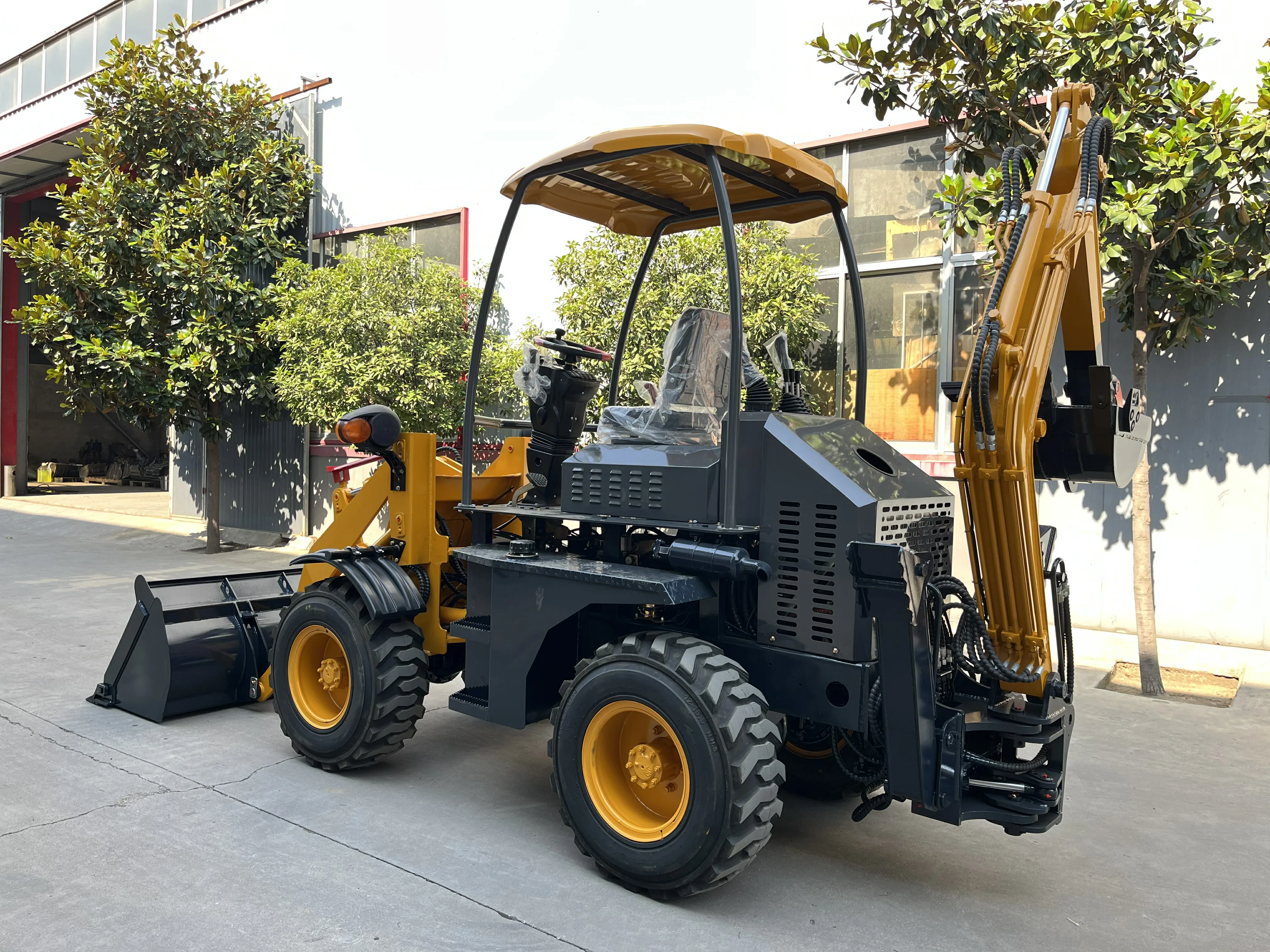 Mini Backhoe Loader with Price Mini Backhoe Excavator Front Wheel ...