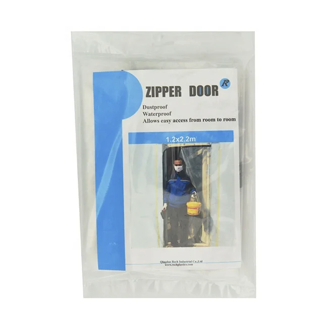 Ldpe Plastic Zipper Door Dust Barrier With Zipper Protection Door Buy Dust Barrier With Zipper