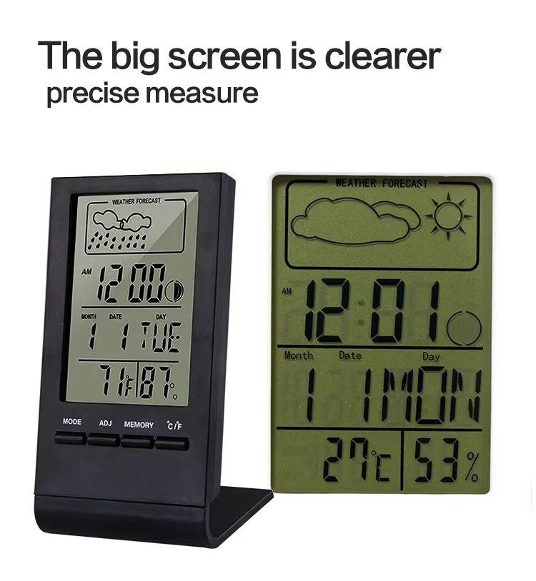 Multi-Function Alarm Clock Charger Wireless Temperature Humidity Outdoor Office Use Desktop Custom Alarm Digital Smart Clock