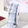4cm*10 size blue plaid pleats
