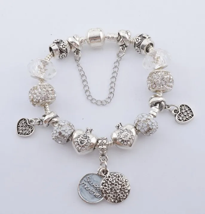 White Mothers Day Bracelets Sublimation 