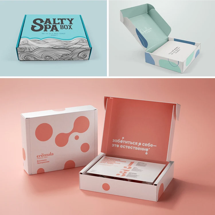 Custom Brand Logo Packaging Carton Boxes Cajas Corrugated Mailer ...