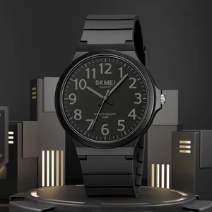 SKMEI Men's Quartz Watch Model 2108 Plastic Case Roman Number Dial Quartz Watch for Man Custom Logo